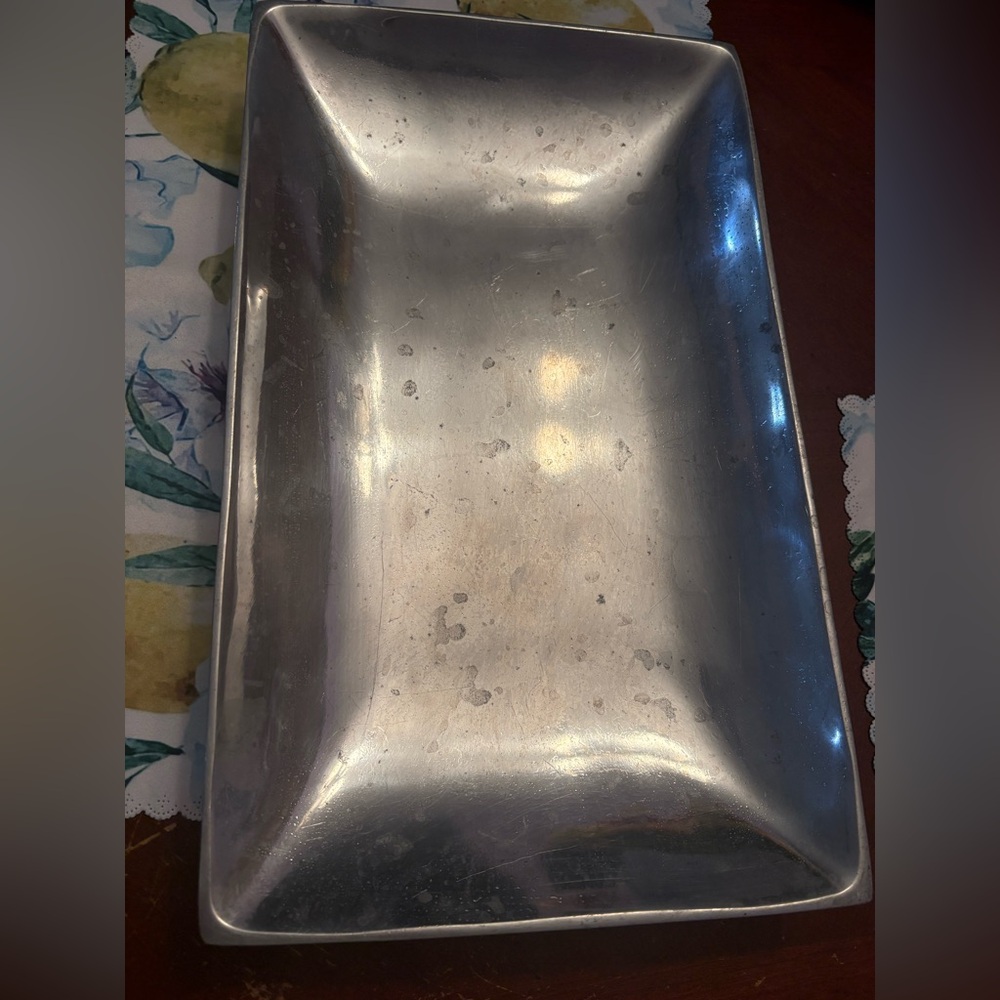 Vintage Silver Rectangular Tray